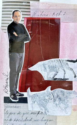 Big boss. Colagem sobre papel 200g. 14X21 cm.